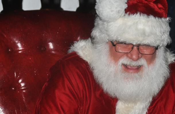 Santa Brings Cheer to Rainy Tree Lighting Celebration