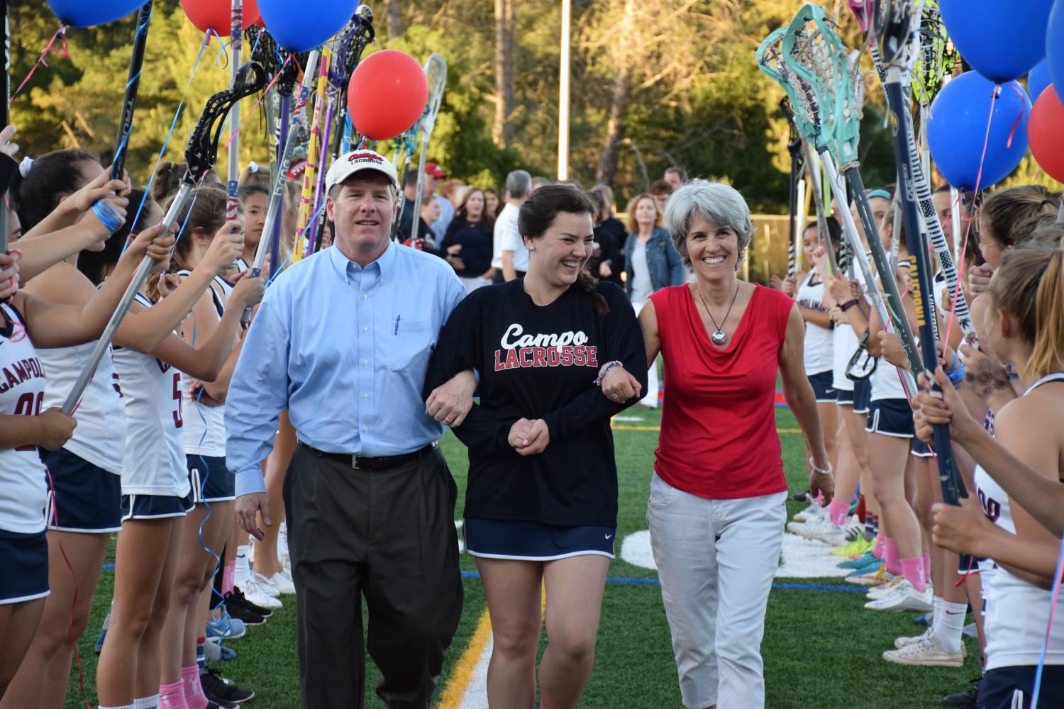 Girls Lacrosse Honors Seniors, Beats Acalanes