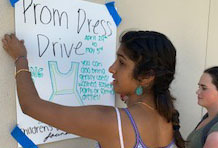 Club Hosts Dress Drive for Childrens Camp