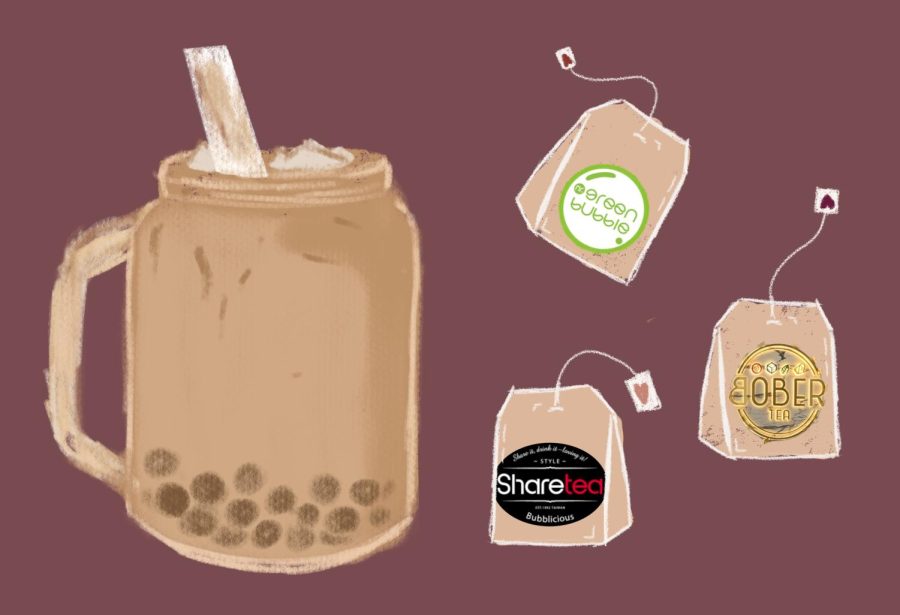 Popular boba shops around Lamorinda areas including iTea, Bober tea, and Sharetea.