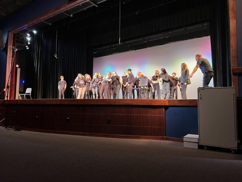 All Drama students taking a bow to conclude the series of 8 minute showcases.