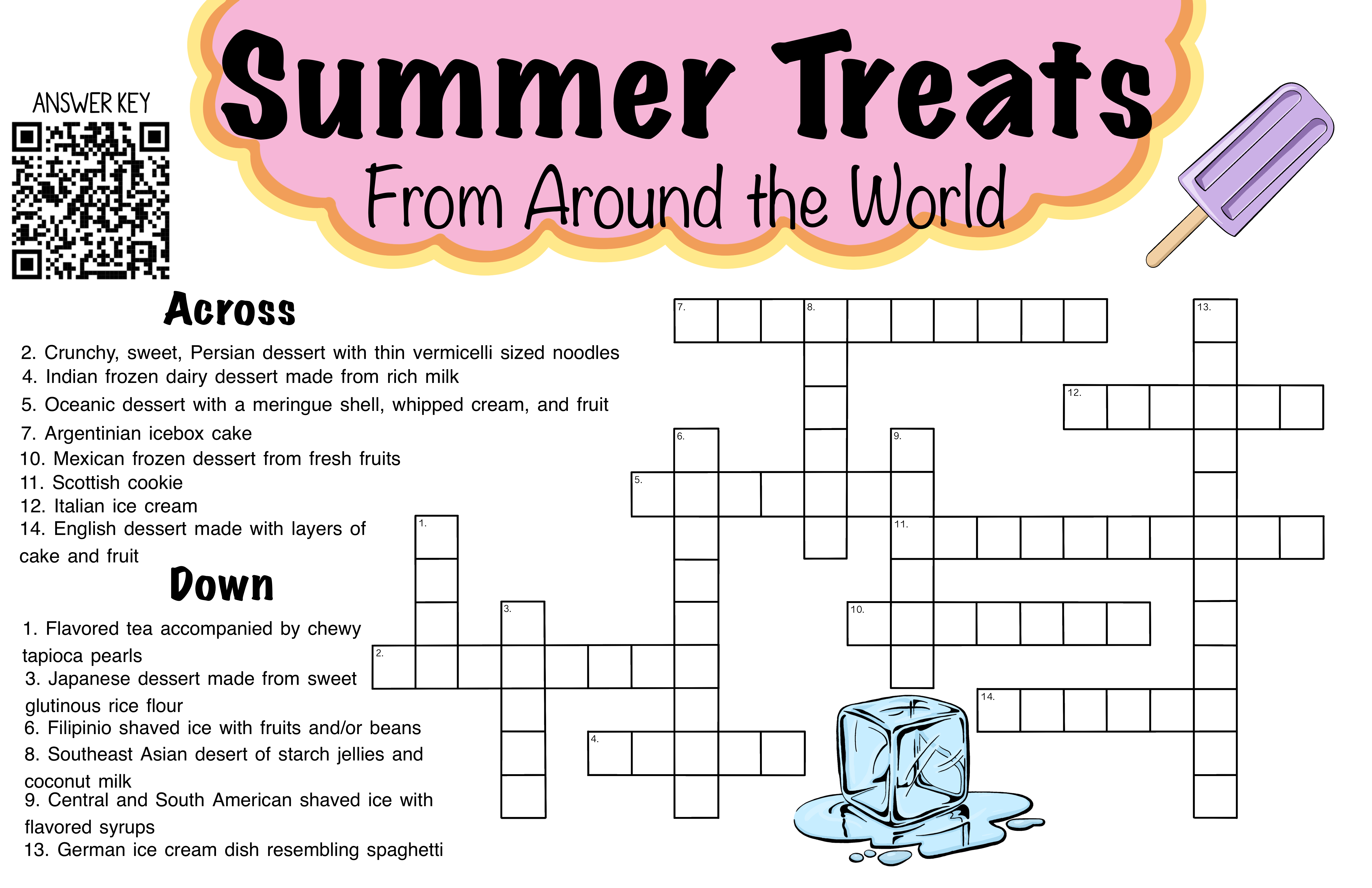 Summer Treats From Around the World Crossword