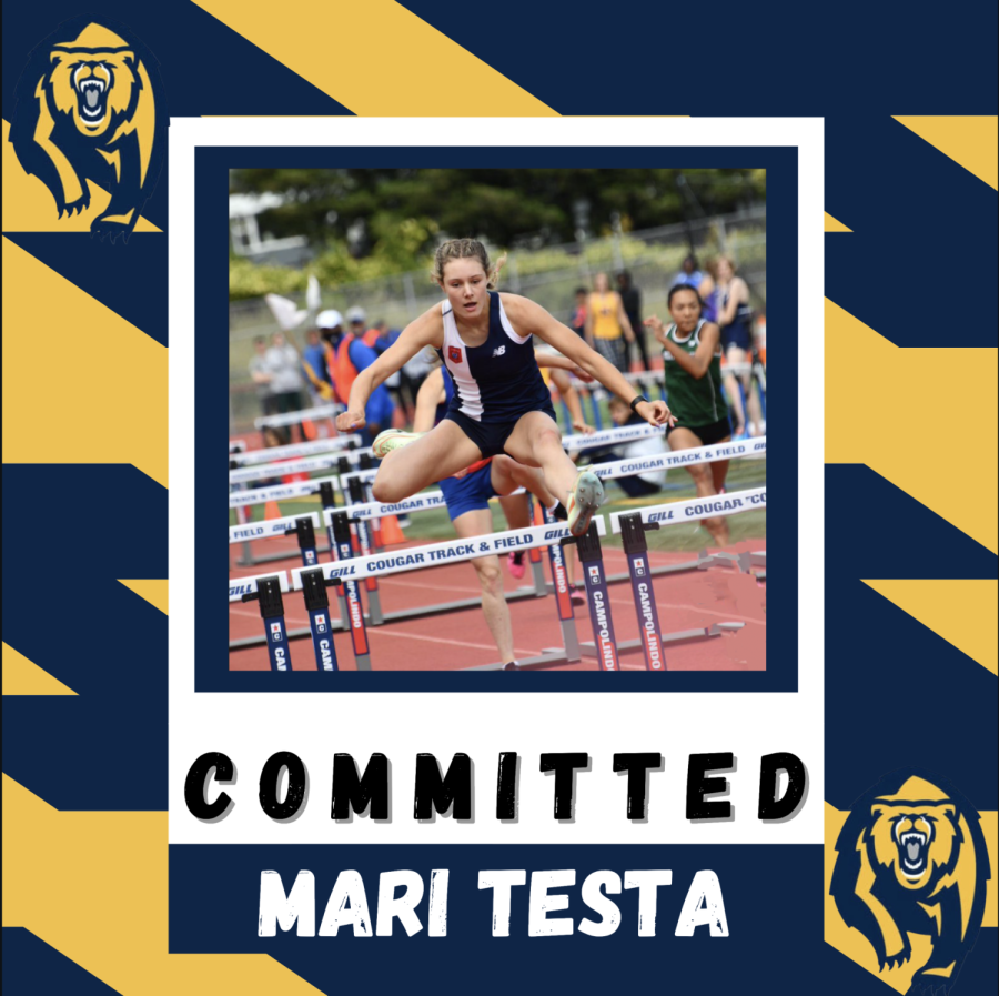 Senior Mari Testa has announced that she will be bringing her talents to the collegiate level next year. Testa has committed to University of California, Berkeley, where she will running track and field for their D1 program.