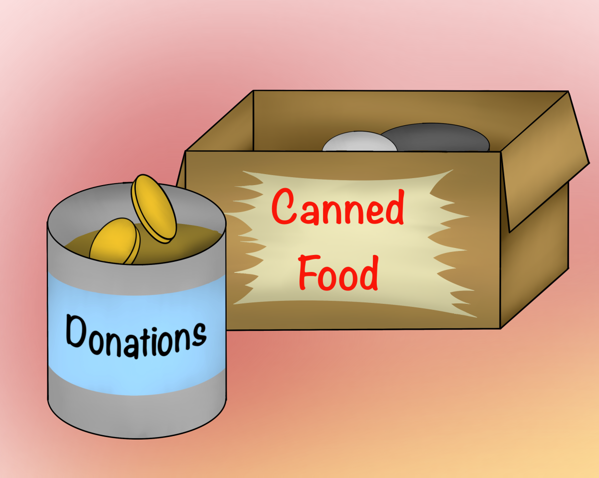 Leadership organized a canned food drive competition.