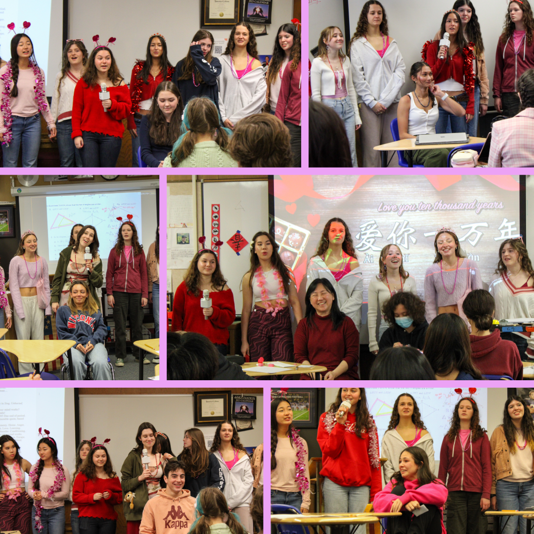 The+girls+of+Bel+Canto+and+Chamber+choir+perform+the+annual+Valentines+Day+Grams+on+February+14.
