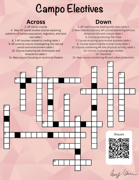 Campo Electives Crossword - Issue 4, 2024