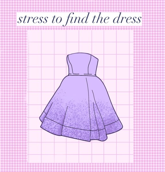 Stress to find the dress