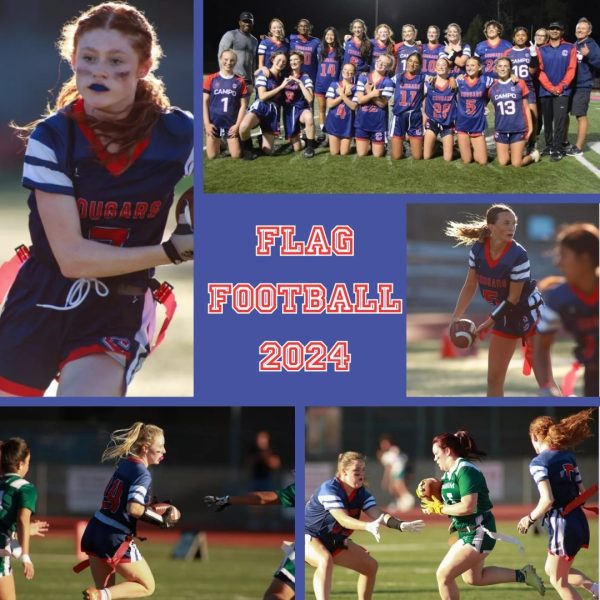 Collage of 2024 Flag Football team