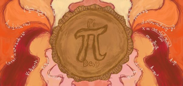 Pi day celebrates the irrational number with eating pie.